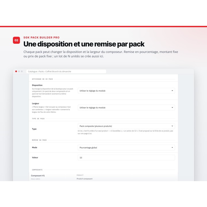 SGK Pack Builder Pro : packs, coffrets et kits sur mesure pour PrestaShop — capture 2