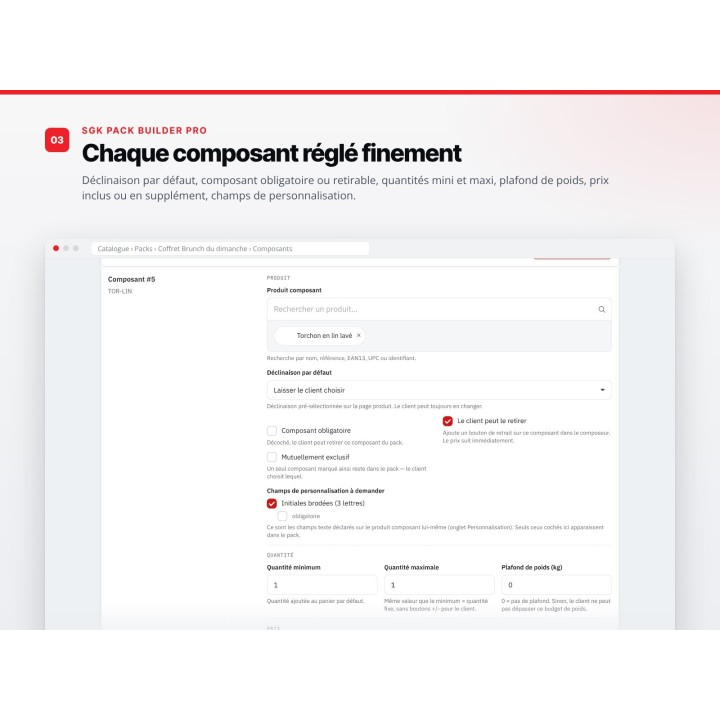 SGK Pack Builder Pro : packs, coffrets et kits sur mesure pour PrestaShop — capture 4