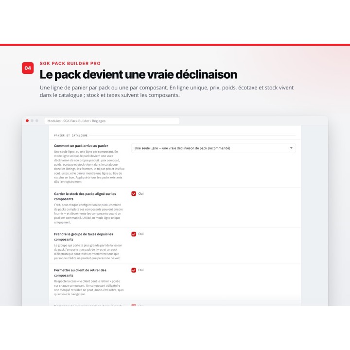 SGK Pack Builder Pro : packs, coffrets et kits sur mesure pour PrestaShop — capture 5